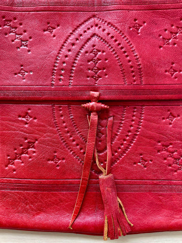 Vintage Crimson Indian Pocketbook