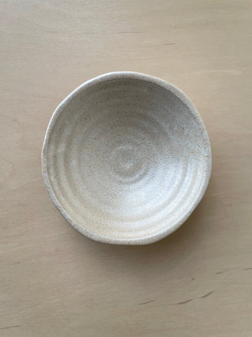 Vintage Pearlescent Ceramic Serving Dish