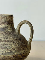 Vintage Textured Green and Brown Earthtone Vessel