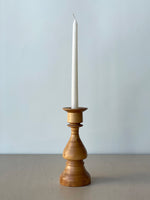 Light Wood Candlestick Holders
