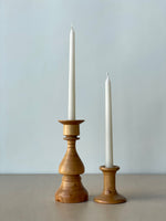 Light Wood Candlestick Holders