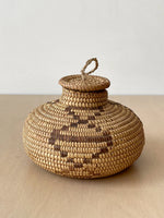 Vintage Tohono O'odham Handwoven Bulbous Basket