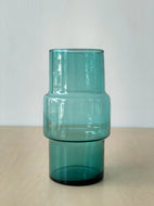 Vintage Teal Glass Vase
