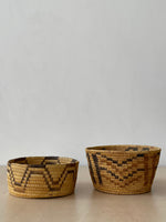 Medium Vintage Pima Handwoven Basket, Rare Form