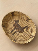 Vintage Pima Handwoven Wild Turkey Basket