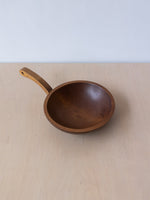 Vintage Birch Wood Handled Bowl