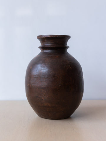 Vintage Turned Wood Vase