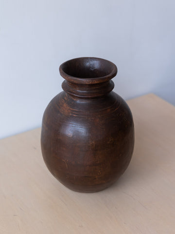 Vintage Turned Wood Vase