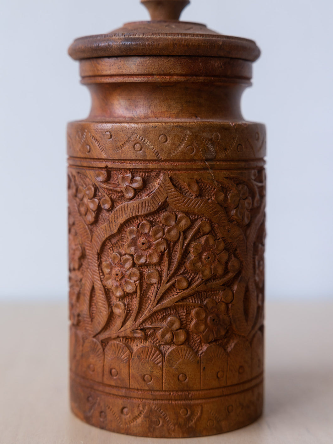Vintage Indian Lidded Jar