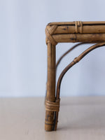 Vintage Bamboo and Rattan Stool