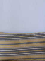 Large Lumbar Pillow in Saffron and Grey