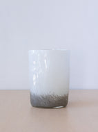 Vintage Feathered Grey Vase