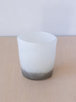 Vintage Feathered Grey Vase