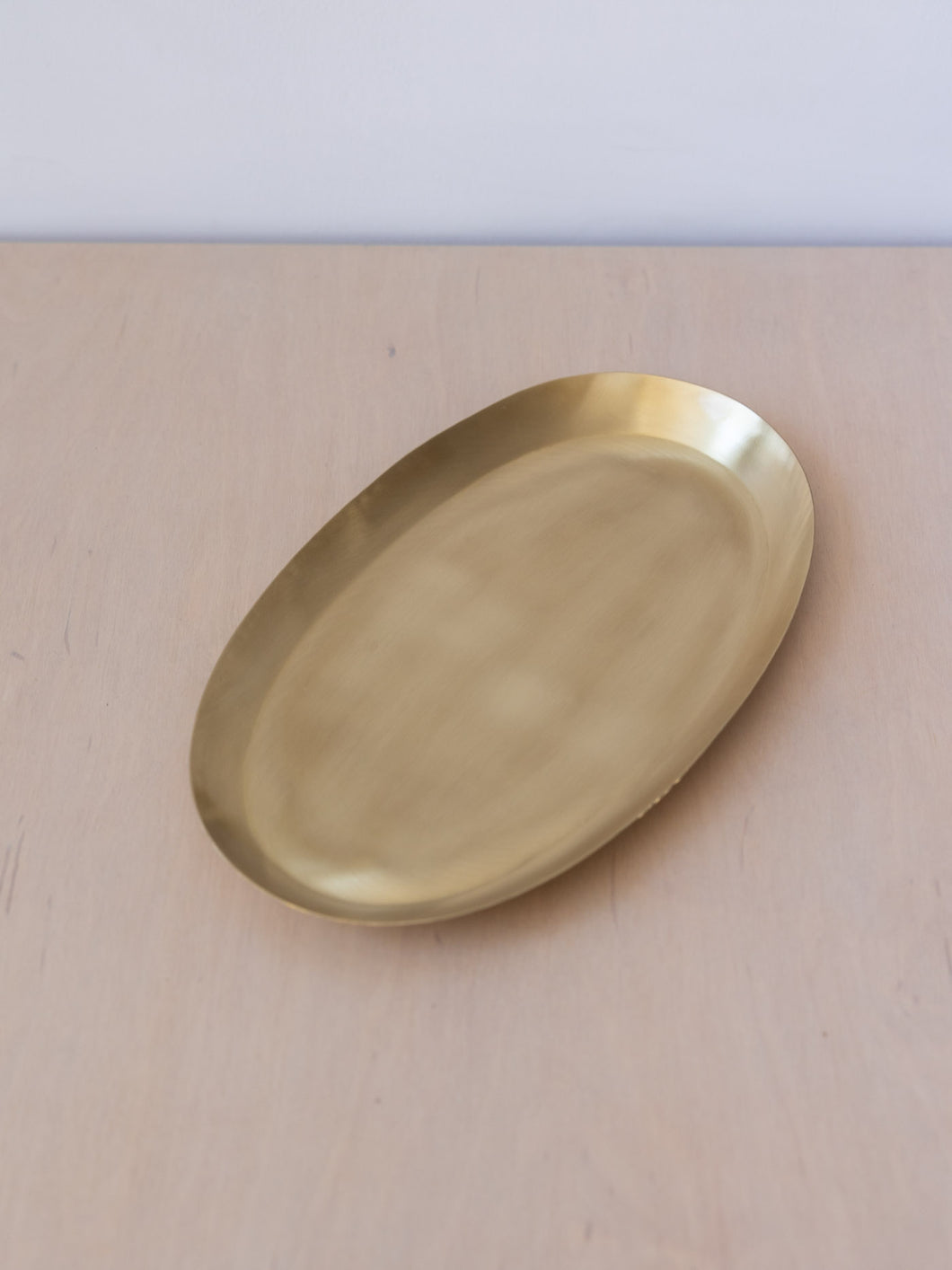 Large Brass Oval Tray