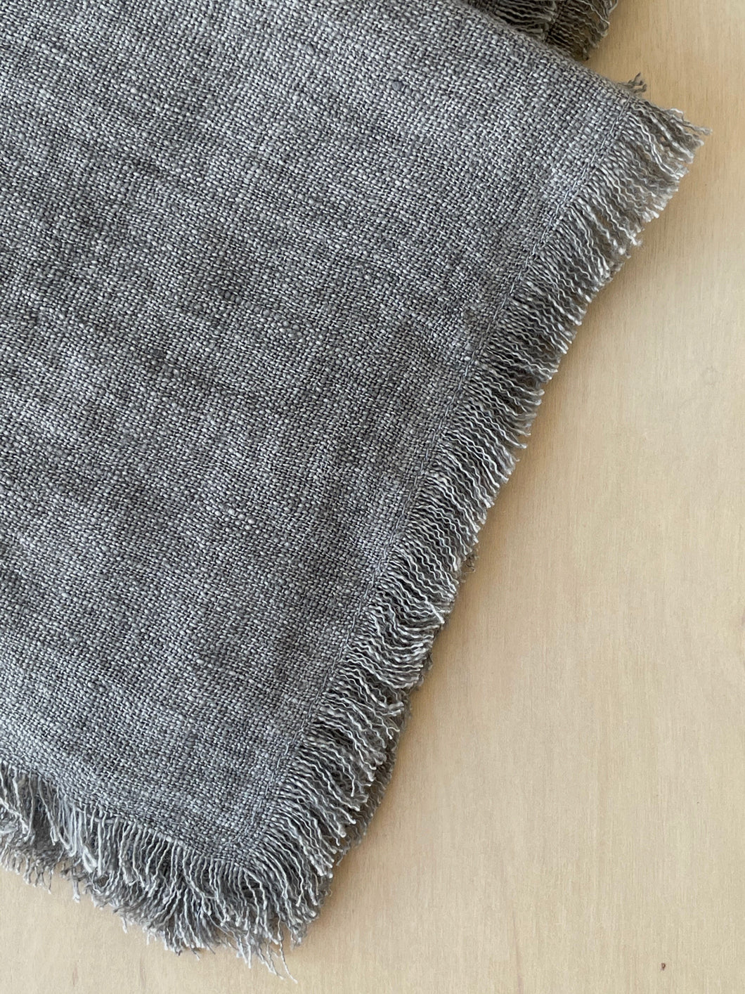 Stonewashed Linen Dinner Napkin in Oyster