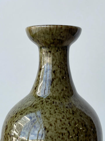 Vintage Studio Ceramic Vase in Speckled Olive