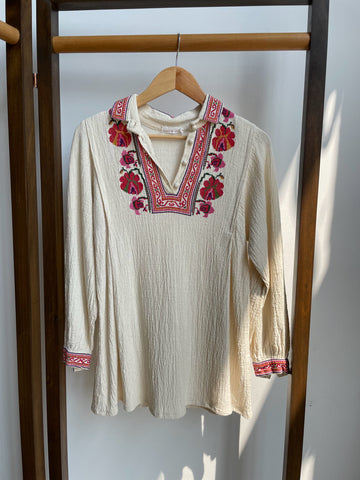 Vintage 1970s Hand Embroidered Tunic from Baghdad
