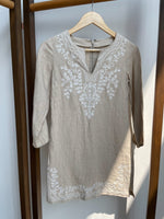 Taupe Linen Tunic