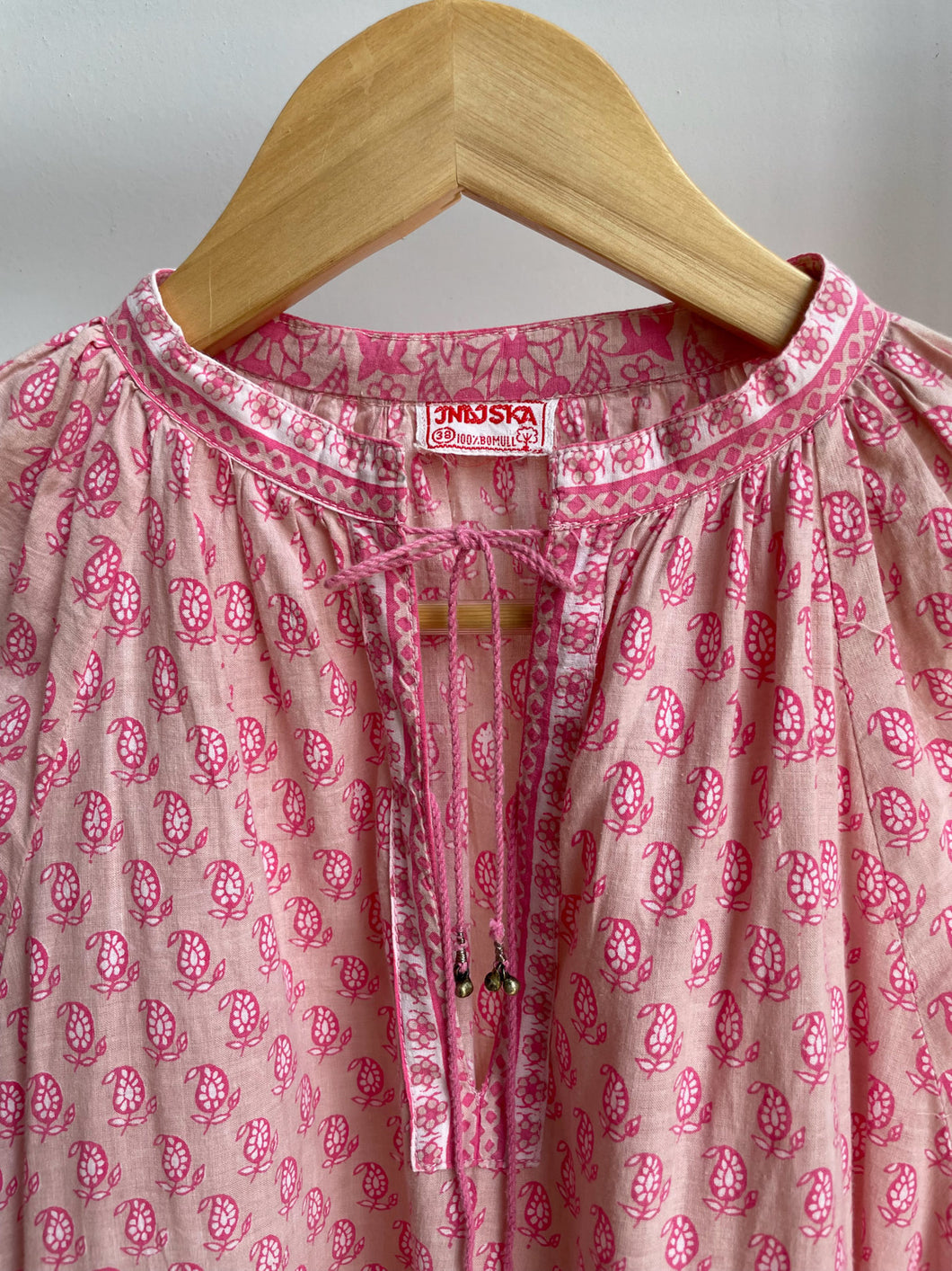 Vintage Carnation Pink Indian Tunic Dress