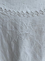 Vintage Monogrammed Linen Work Dress