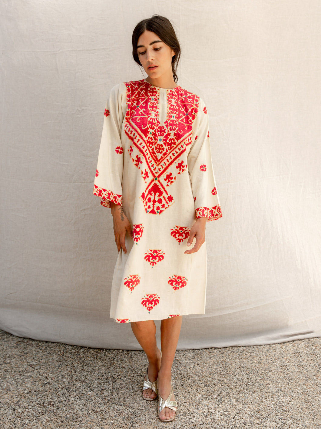 Vintage Embroidered Kaftan Dress The Arc Vintage Embroidered Kaftan Dress The Arc