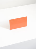 Leather Receipt Envelope in Orange