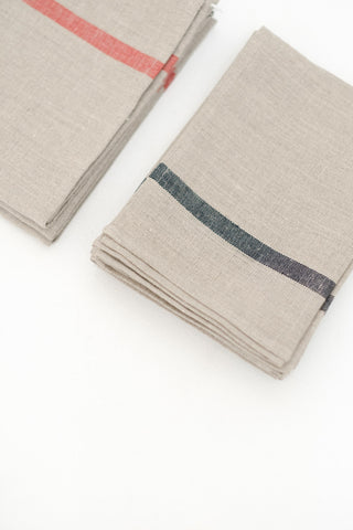 Tea Towel in Natural with Stripe